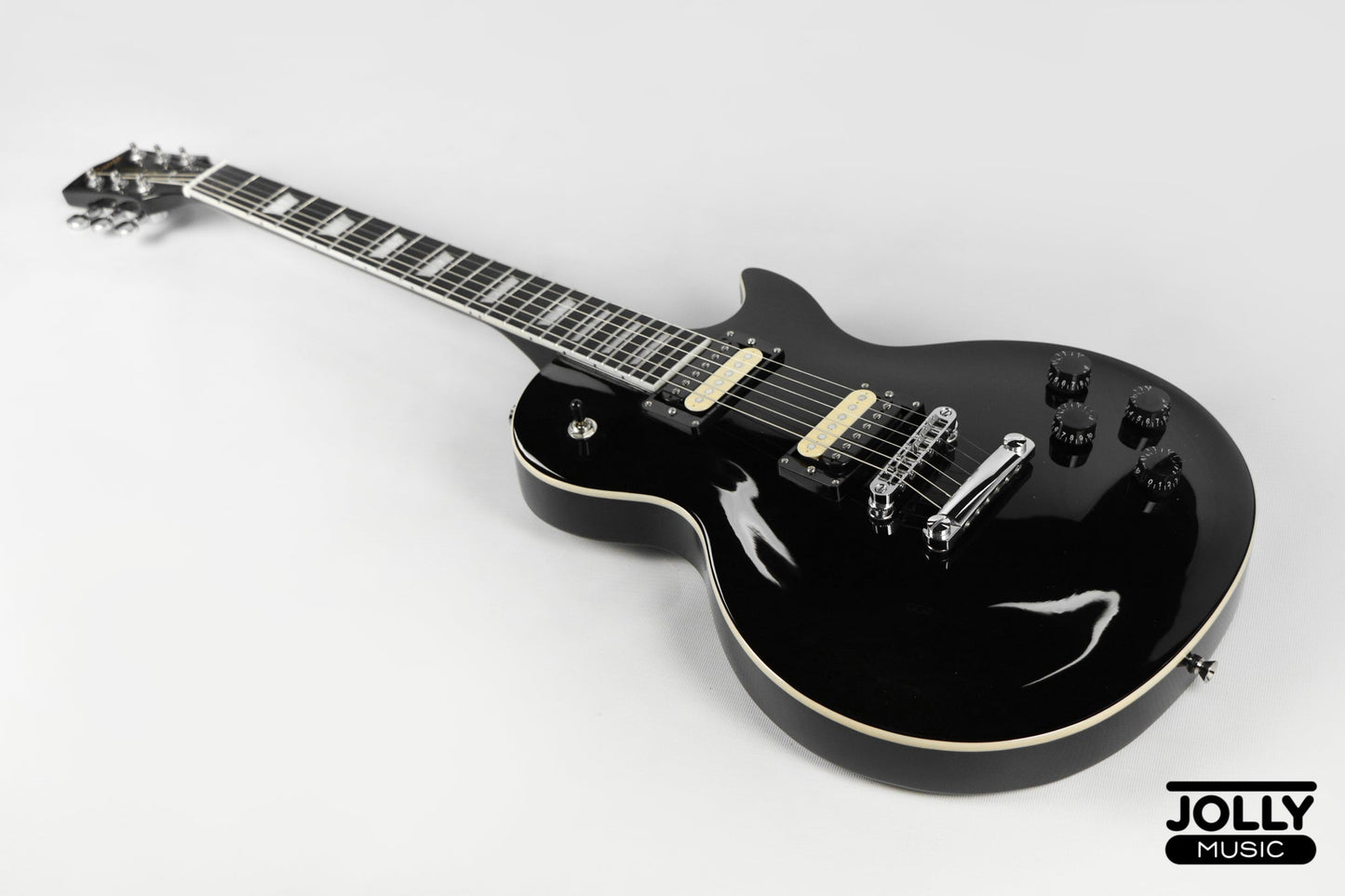 JCraft SC-2 Single Cut Electric Guitar - Tuxedo Black