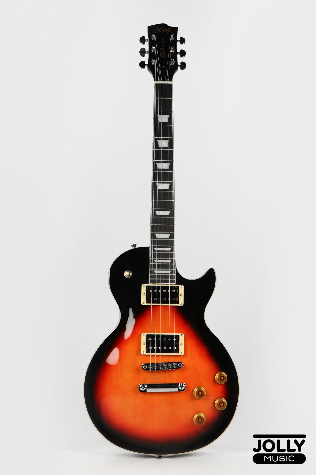 JCraft SC-2 Single Cut Electric Guitar - Vintage Sunburst