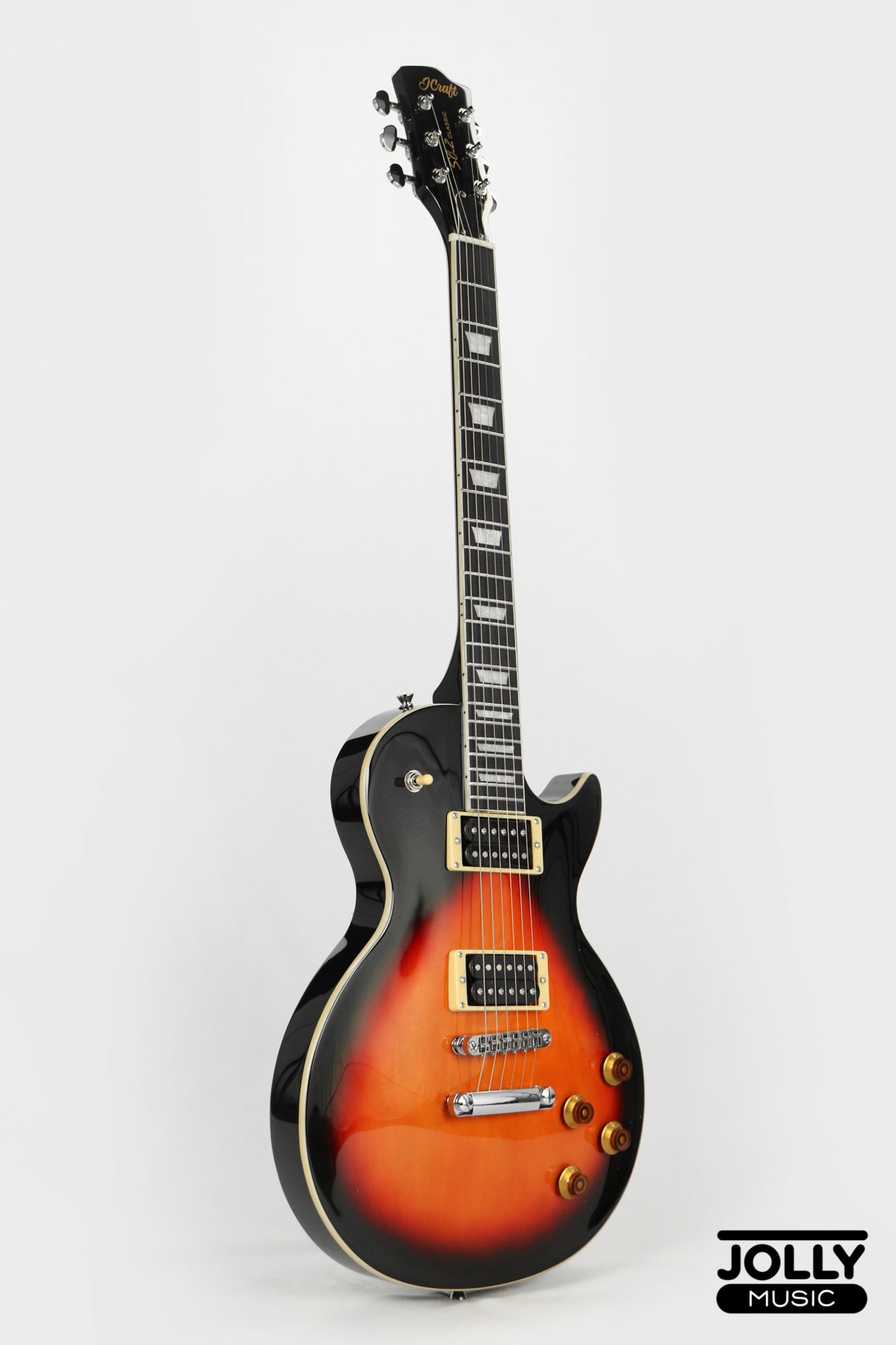 JCraft SC-2 Single Cut Electric Guitar - Vintage Sunburst