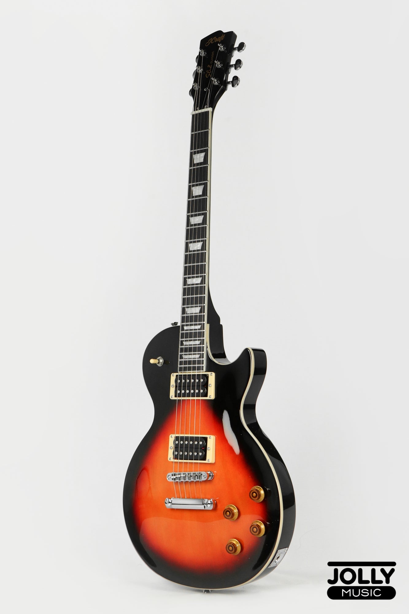 JCraft SC-2 Single Cut Electric Guitar - Vintage Sunburst