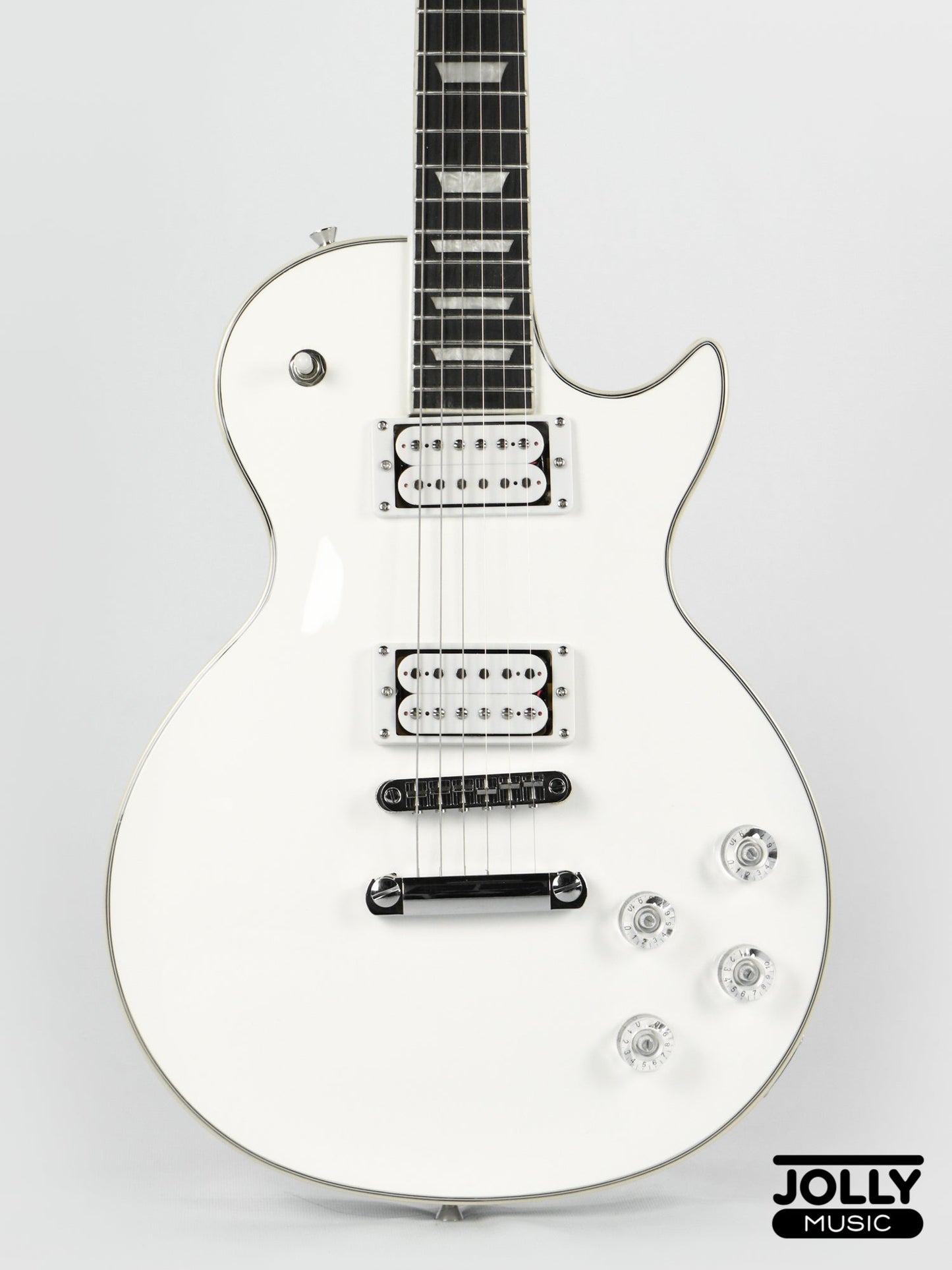 JCraft SC-2 Single Cut Electric Guitar - Snow White