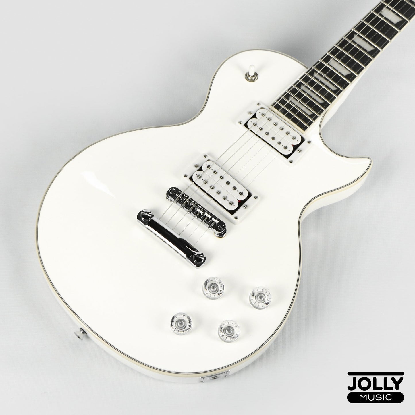 JCraft SC-2 Single Cut Electric Guitar - Snow White