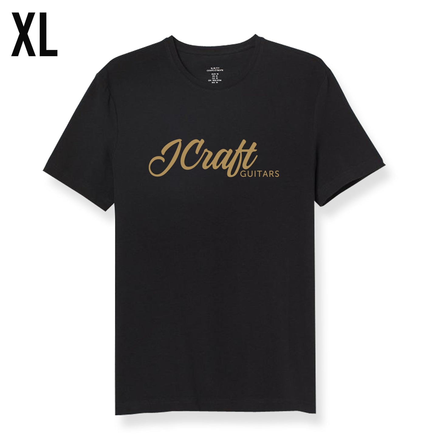 J-Craft T-Shirt Gold Logo - Black