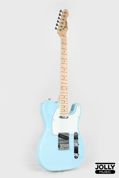 JCraft T-1 T-Style Electric Guitar with Gigbag - Light Blue