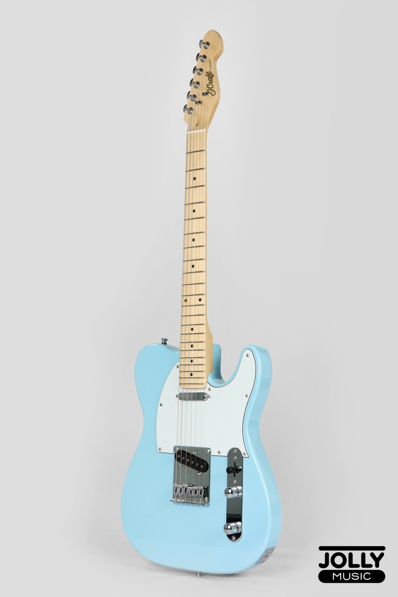 JCraft T-1 T-Style Electric Guitar with Gigbag - Light Blue