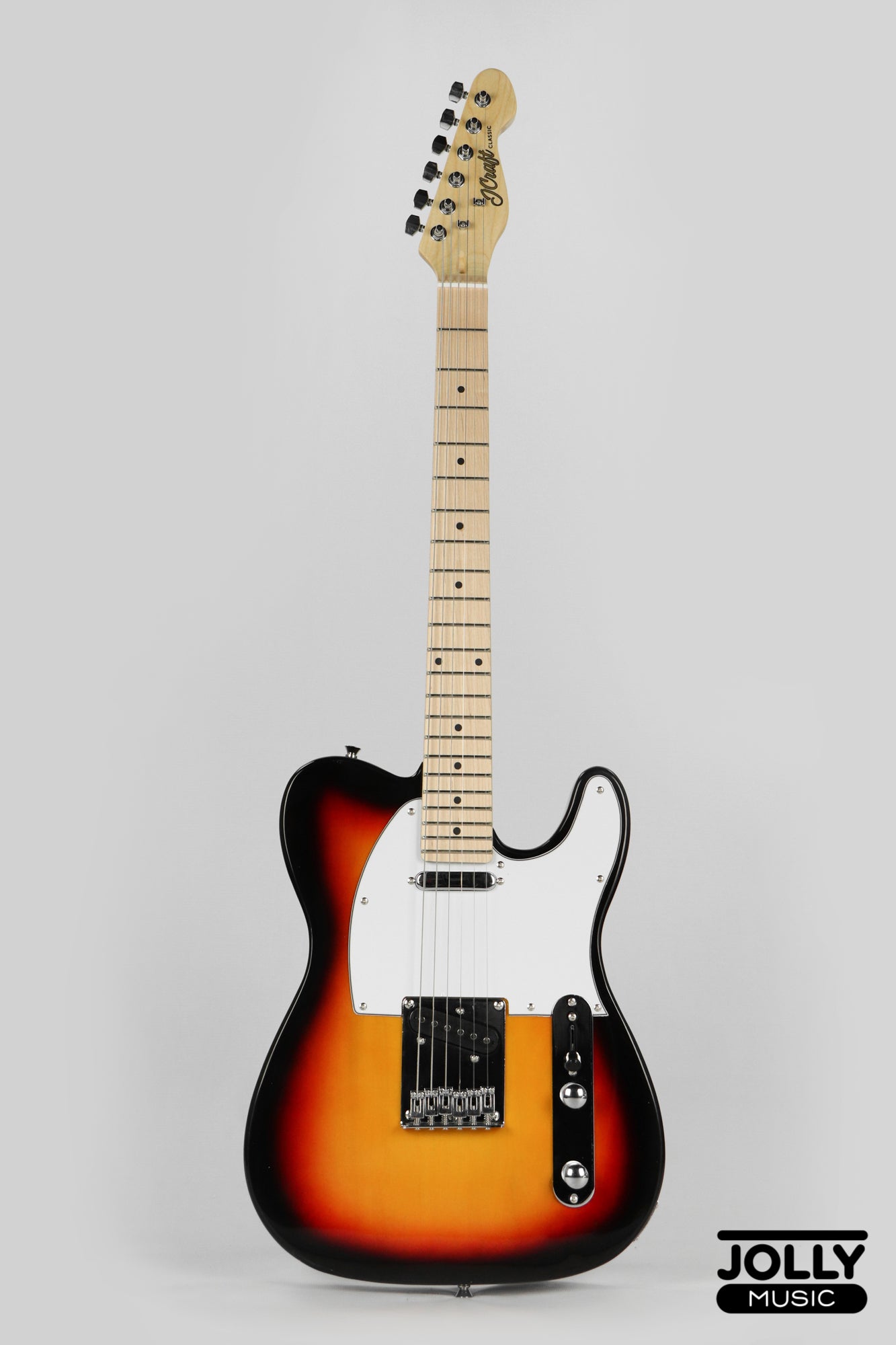 JCraft T-1 T-Style Electric Guitar with Gigbag - Sunburst