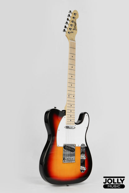 JCraft T-1 T-Style Electric Guitar with Gigbag - Sunburst