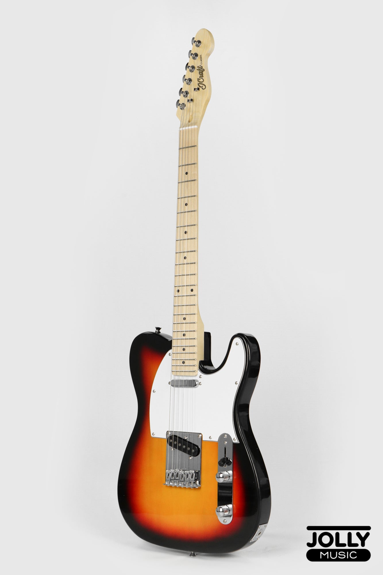 JCraft T-1 T-Style Electric Guitar with Gigbag - Sunburst