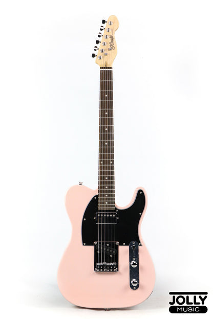 J-Craft T-2HC SH T-Style Electric Guitar with Gigbag - Shell Pink