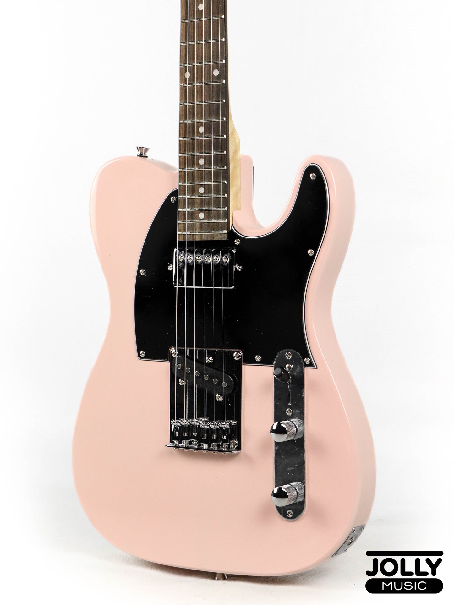 J-Craft T-2HC SH T-Style Electric Guitar with Gigbag - Shell Pink