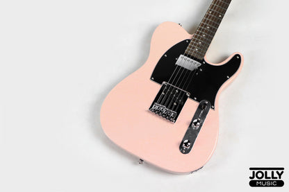 J-Craft T-2HC SH T-Style Electric Guitar with Gigbag - Shell Pink