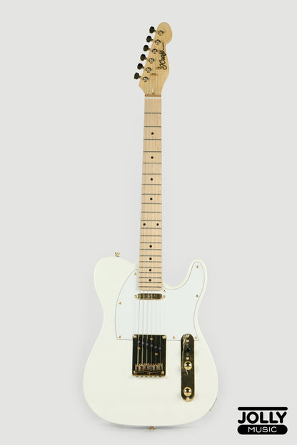 JCraft T-2 Ltd. T-Style Electric Guitar with Gigbag - White