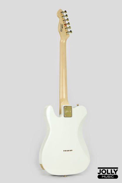 JCraft T-2 Ltd. T-Style Electric Guitar with Gigbag - White