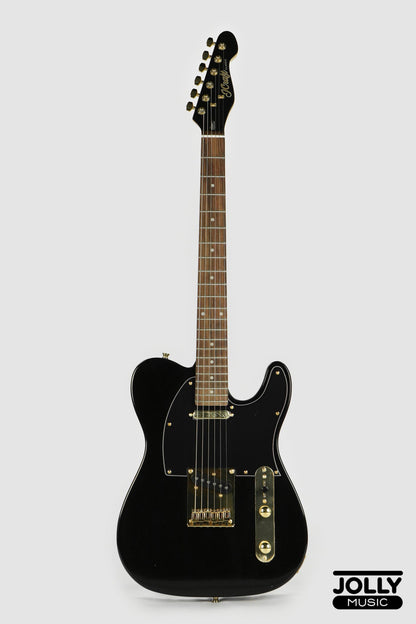 JCraft T-2 Ltd. T-Style Electric Guitar with Gigbag - Black