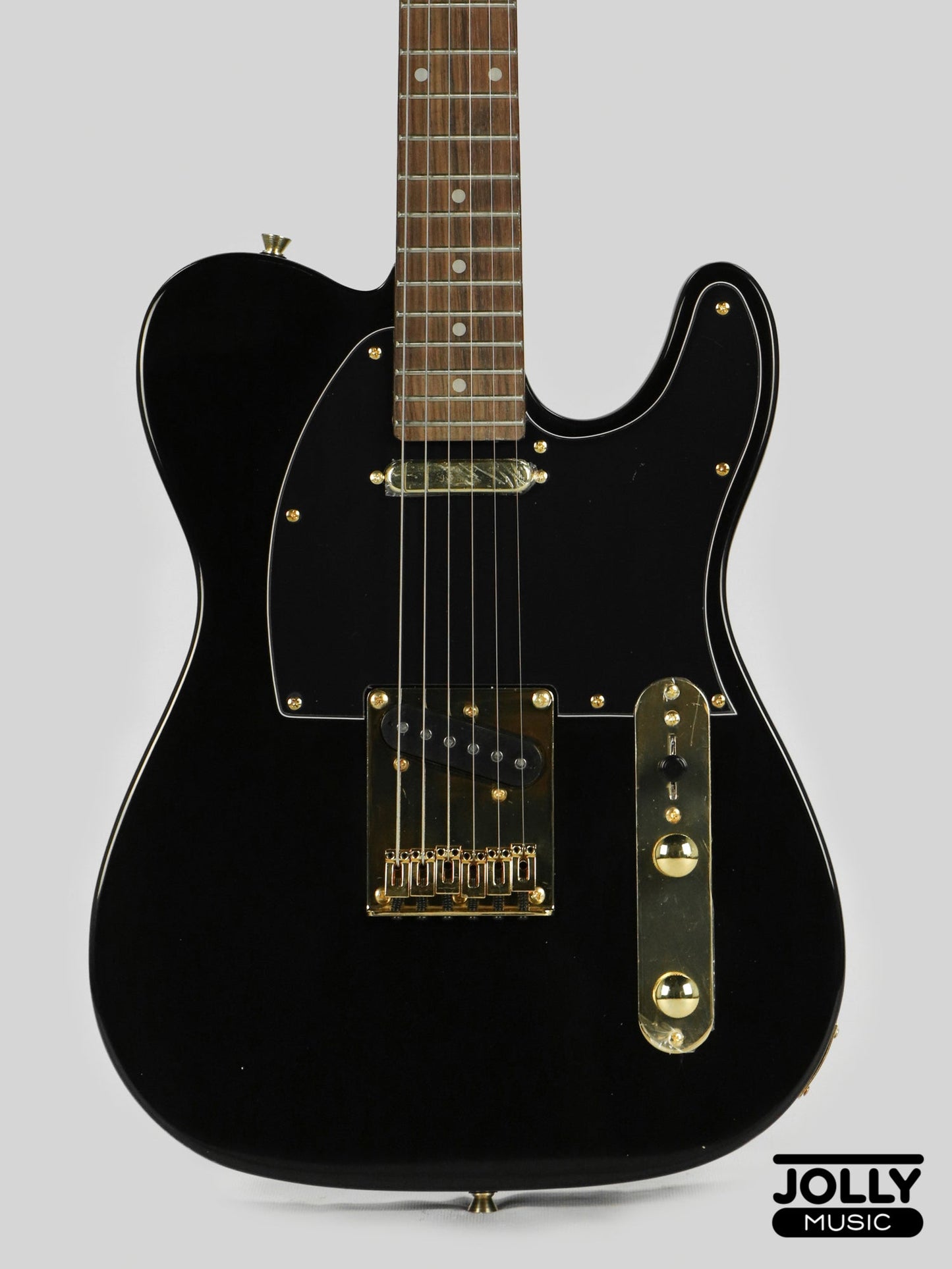 JCraft T-2 Ltd. T-Style Electric Guitar with Gigbag - Black