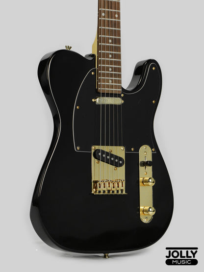 JCraft T-2 Ltd. T-Style Electric Guitar with Gigbag - Black