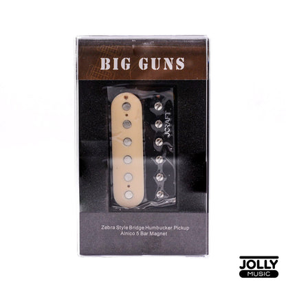 JCraft Big Guns Bridge Humbucker Pickup, Open, Alnico - Zebra