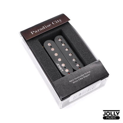 JCraft Paradise City Neck Humbucker Pickup, Open, Alnico - Black