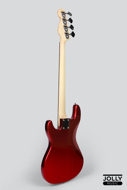 Deviser LB-1 Electric PB Series Guitar (Red) with Cable, Strap, and Gigbag