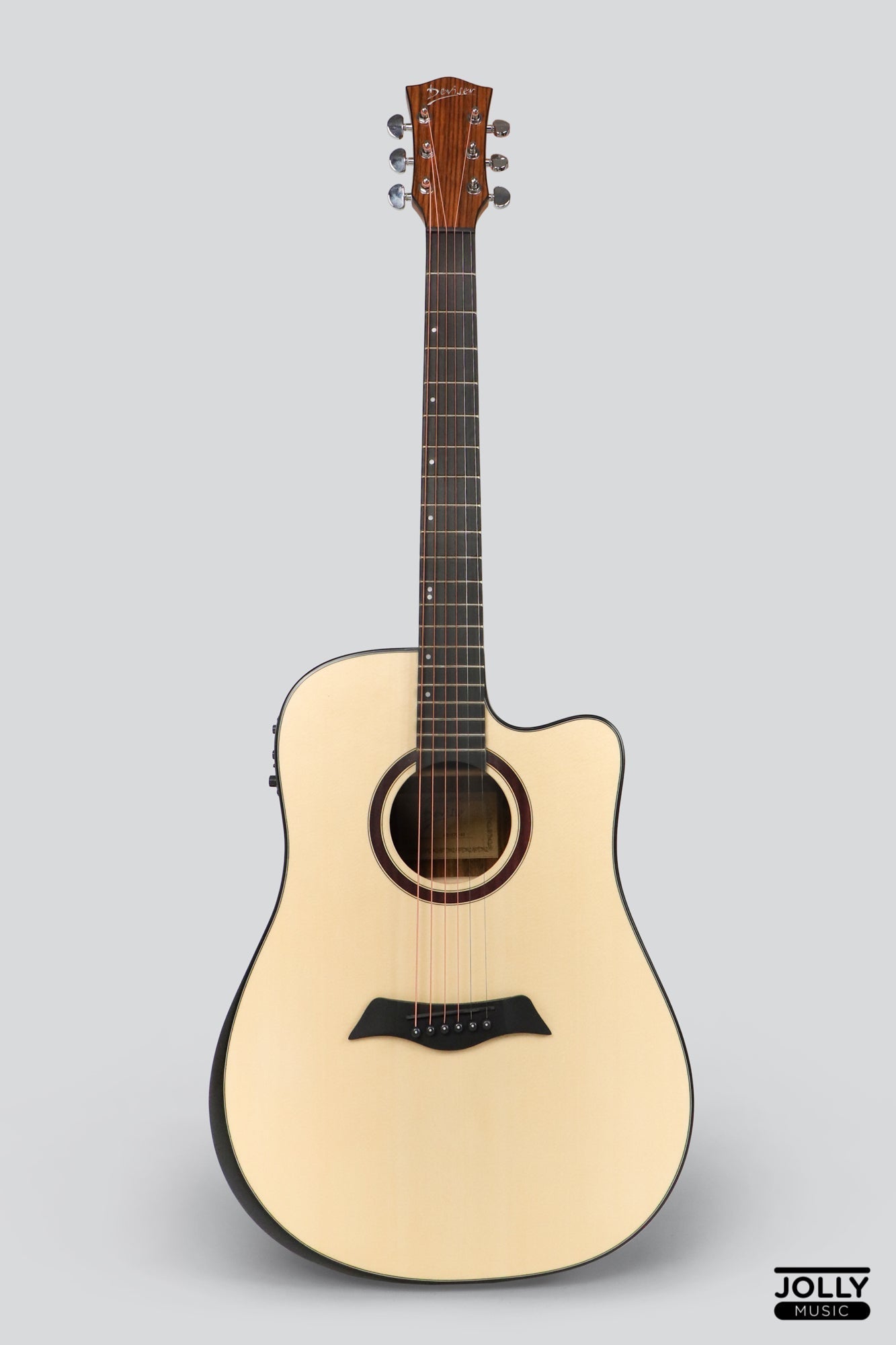 Deviser LS-570 EQ Dreadnought Acoustic-Electric Guitar