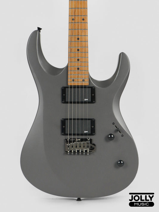 Luxars S-G37-MAX-S Superstrat High Grade Electric Guitar - Gray