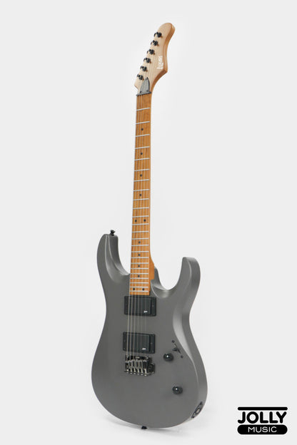 Luxars S-G37-MAX-S Superstrat High Grade Electric Guitar - Gray