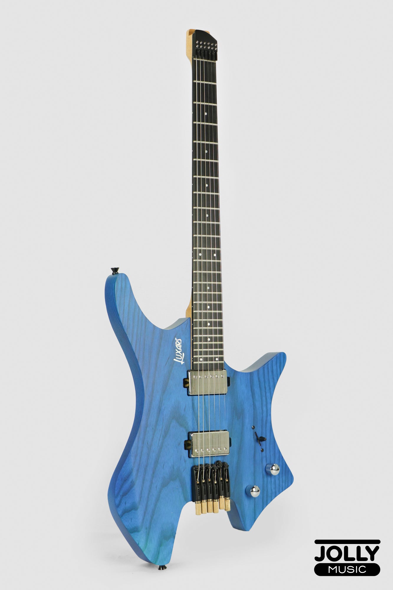 Luxars S-G62 Headless Electric Guitar Basswood Body Rosewood Fretboard - Blue