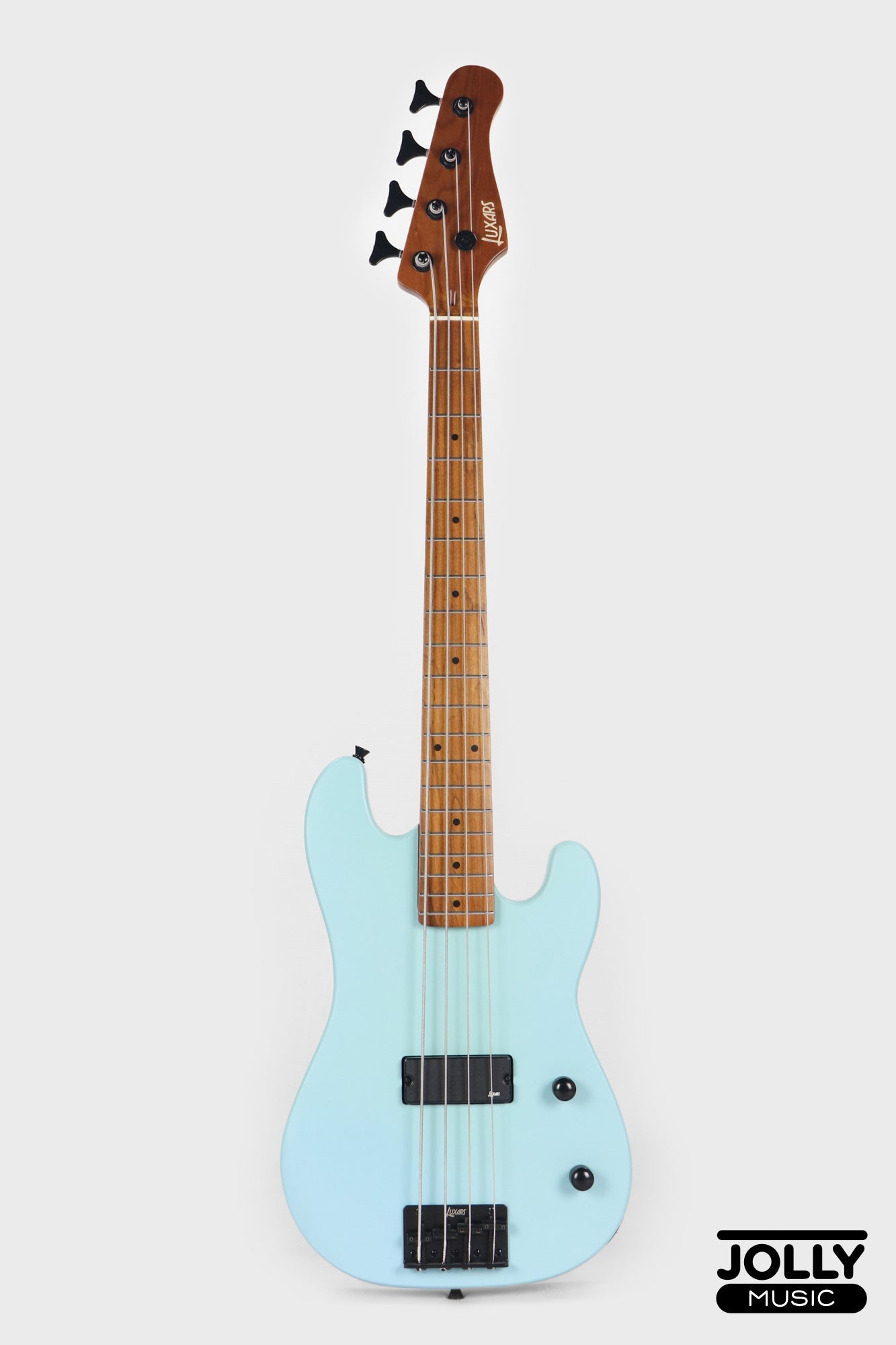 Luxars S-KB20 4-String Mini Bass Guitar - Sonic Blue