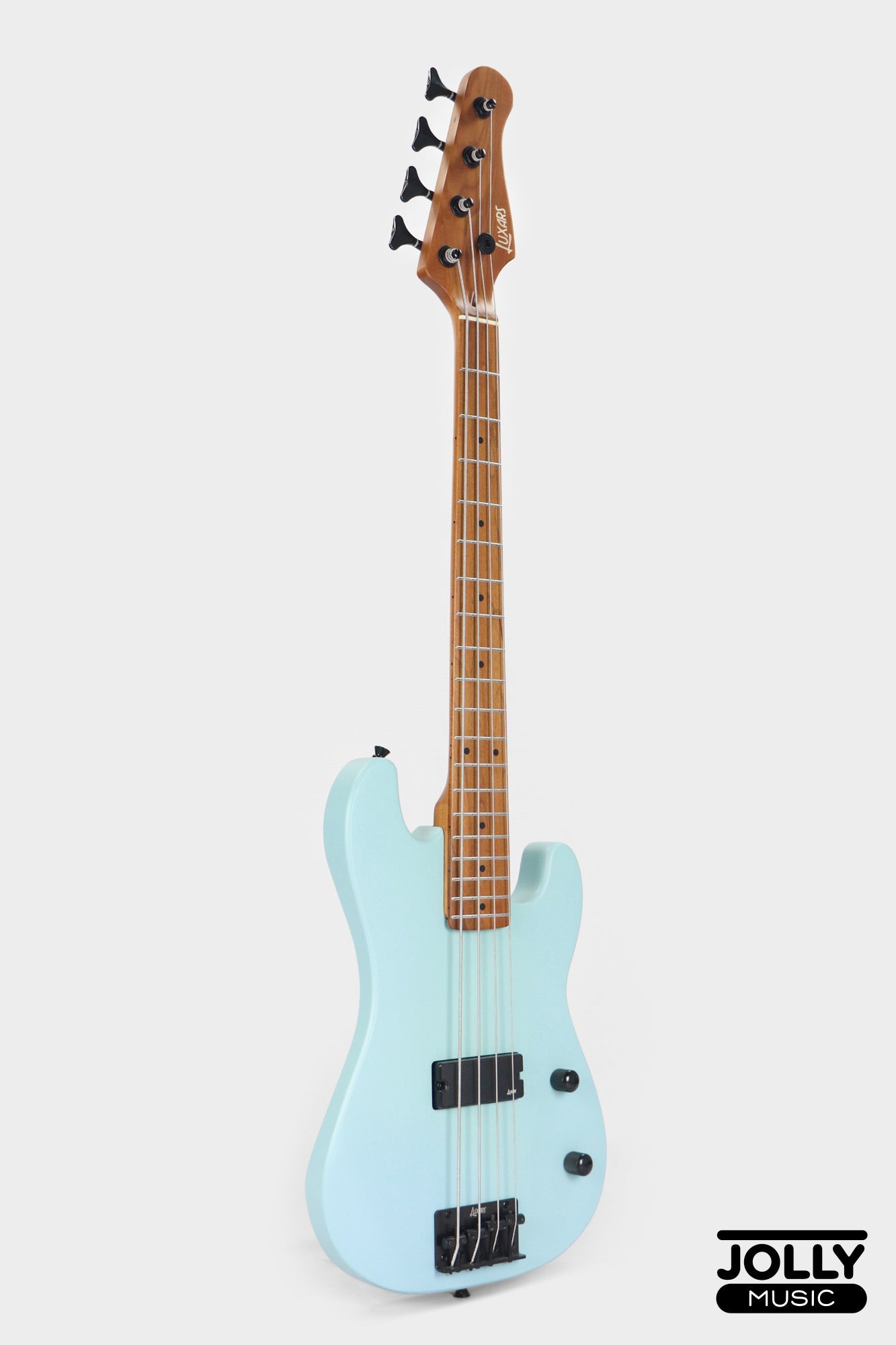 Luxars S-KB20 4-String Mini Bass Guitar - Sonic Blue