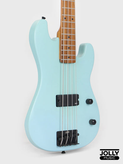 Luxars S-KB20 4-String Mini Bass Guitar - Sonic Blue