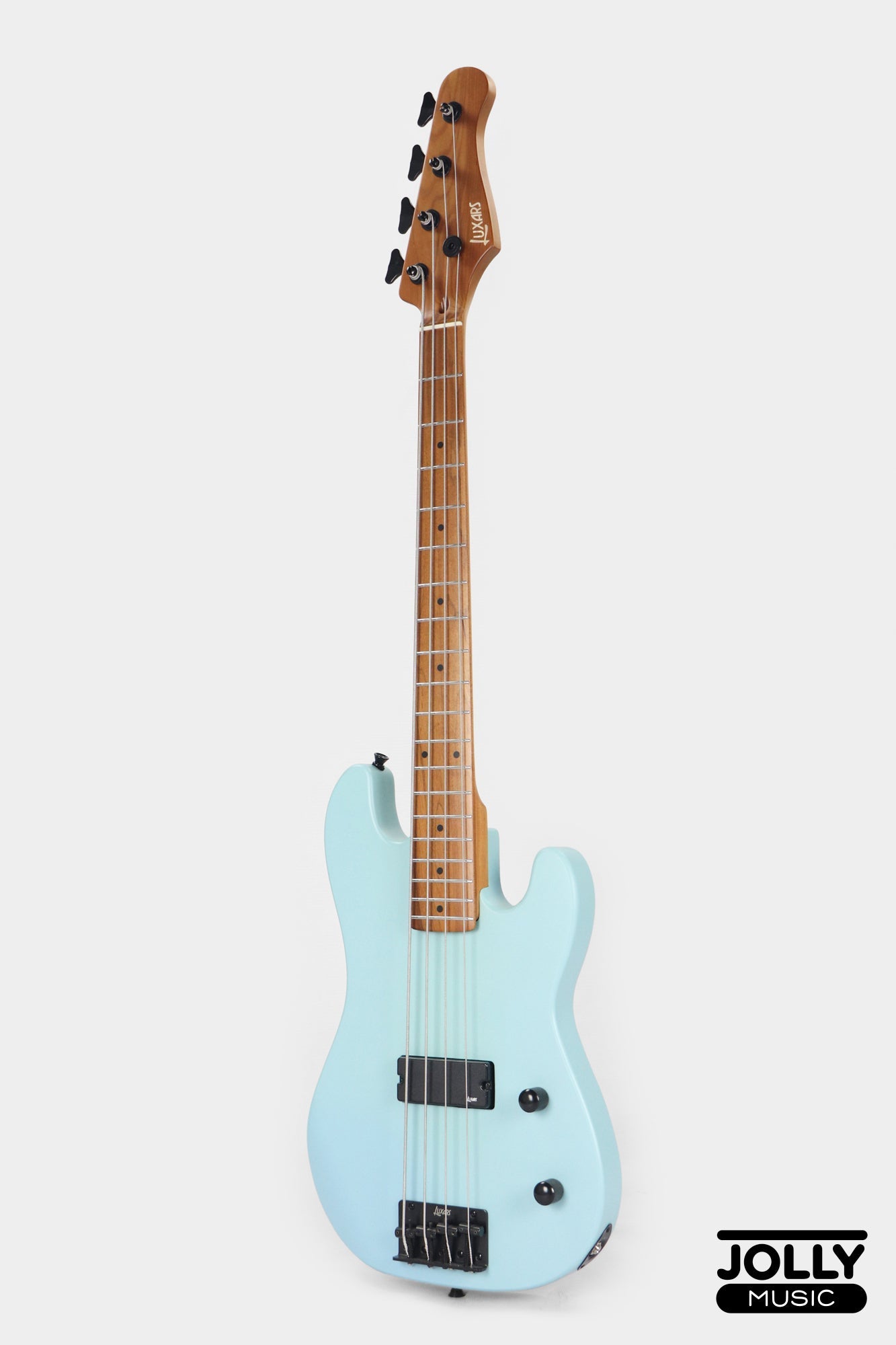 Luxars S-KB20 4-String Mini Bass Guitar - Sonic Blue