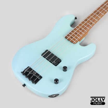 Luxars S-KB20 4-String Mini Bass Guitar - Sonic Blue