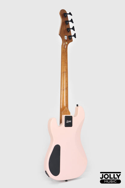 Luxars S-KB20 4-String Mini Bass Guitar - Shell Powder Pink