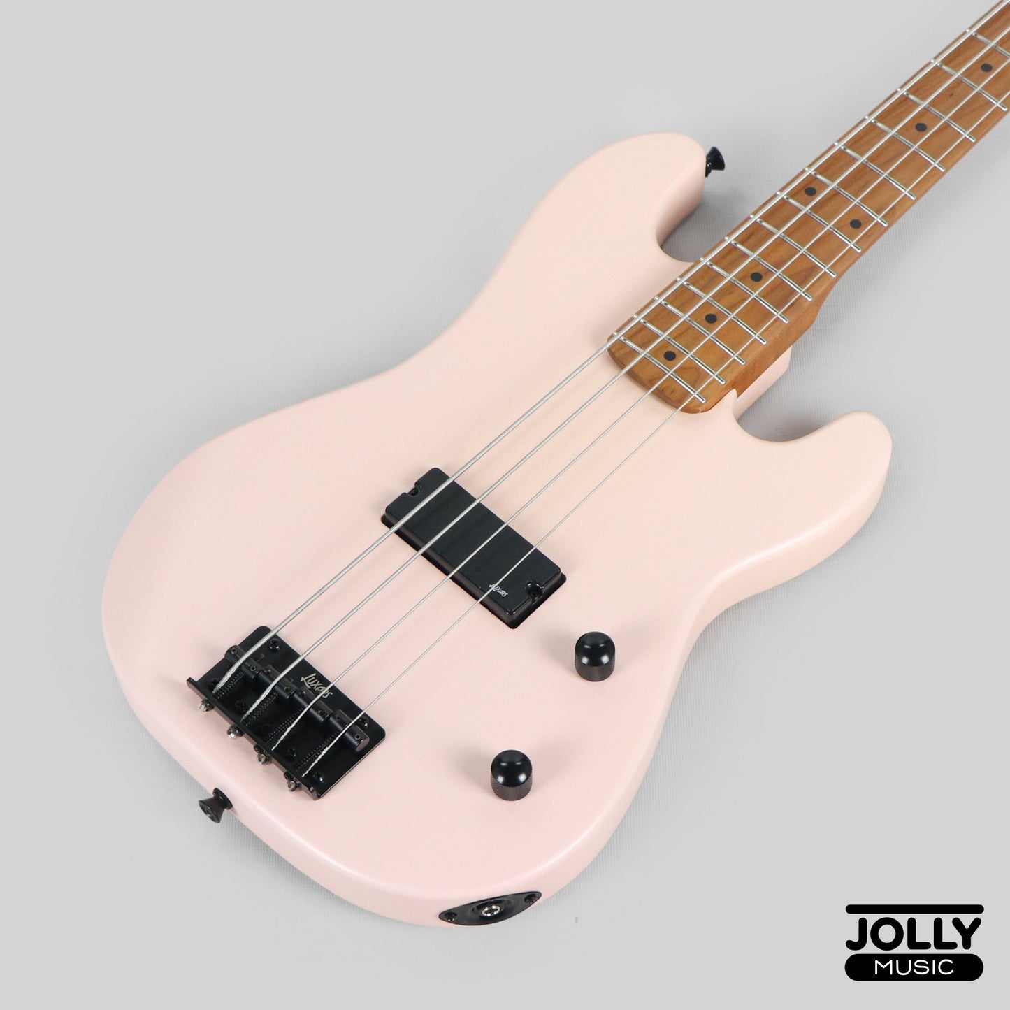 Luxars S-KB20 4-String Mini Bass Guitar - Shell Powder Pink