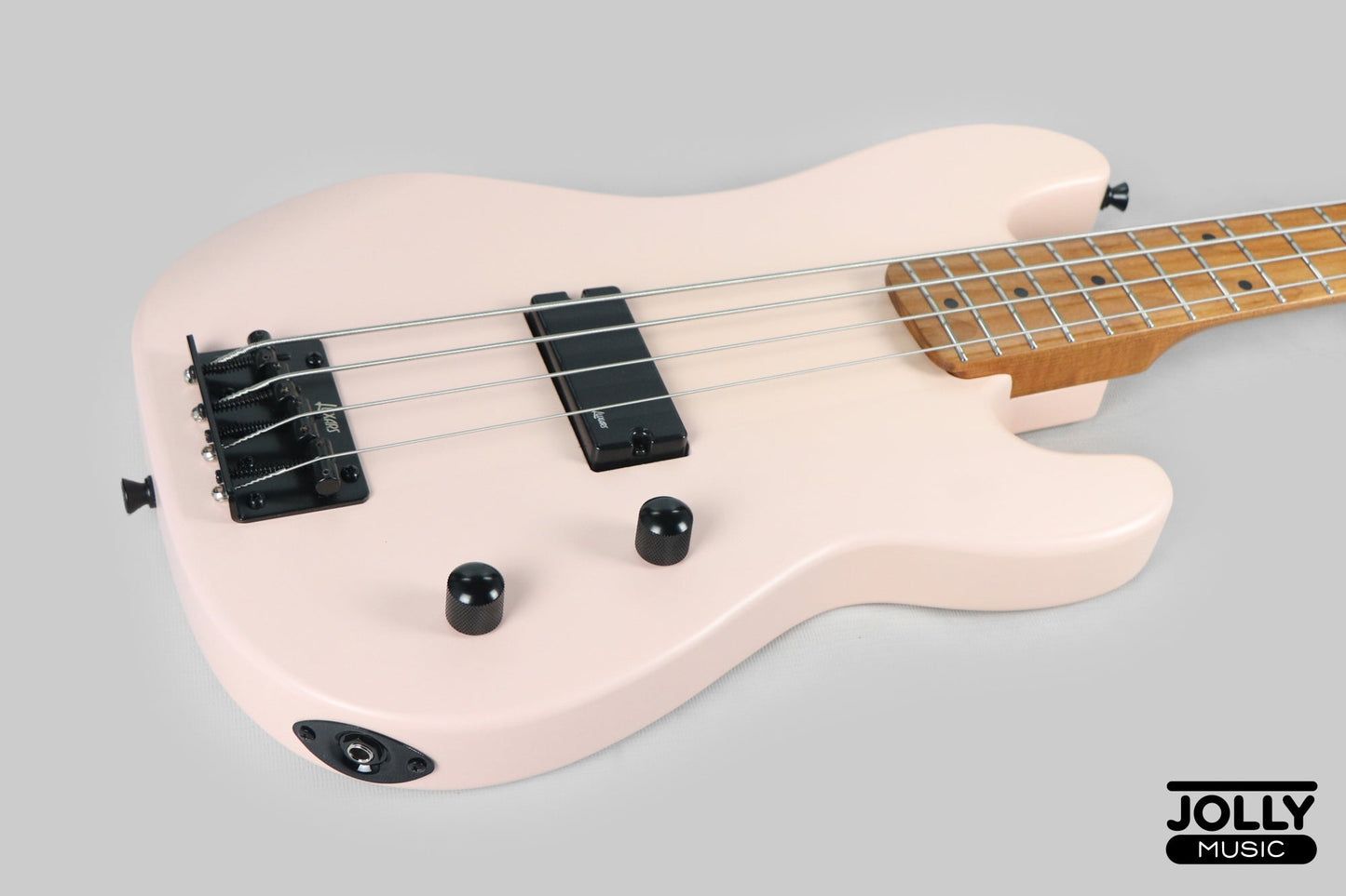 Luxars S-KB20 4-String Mini Bass Guitar - Shell Powder Pink