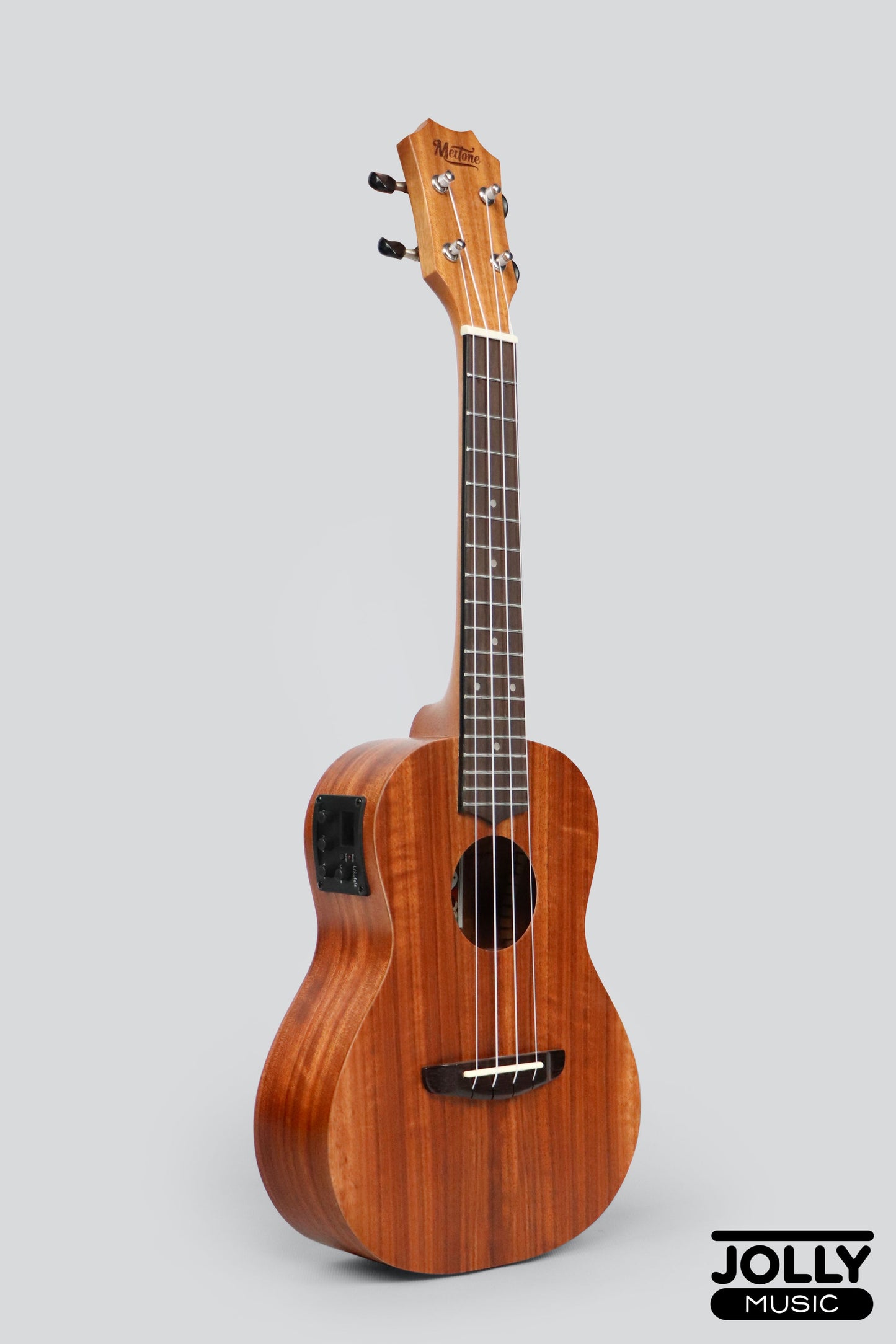 MeiTone E1-CE Concert All-Acacia Ukulele w/ UK-T3 pickup