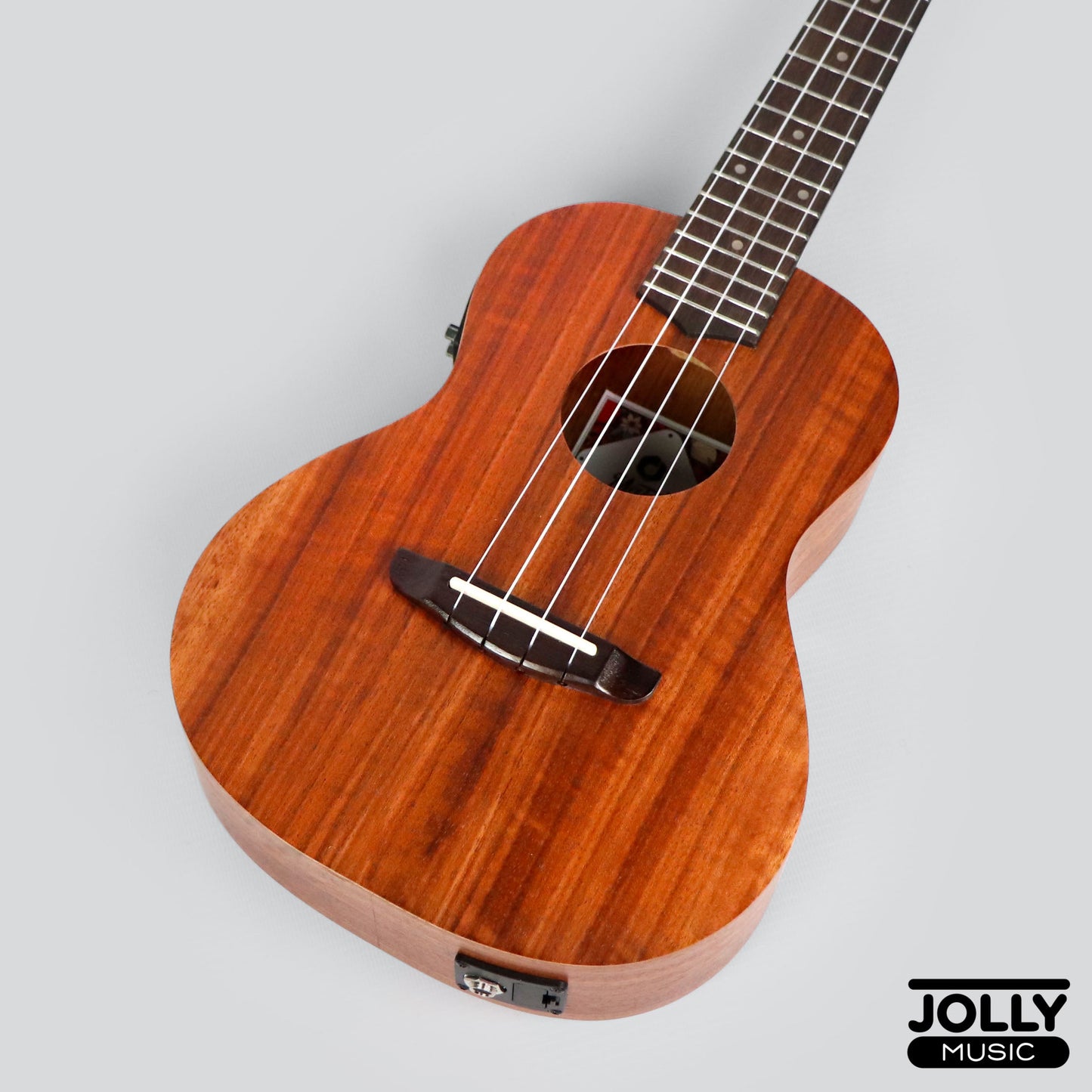 MeiTone E1-CE Concert All-Acacia Ukulele w/ UK-T3 pickup