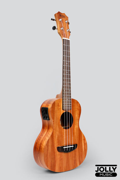 MeiTone E1-TE Tenor All-Acacia Ukulele w/ UK-T3 pickup