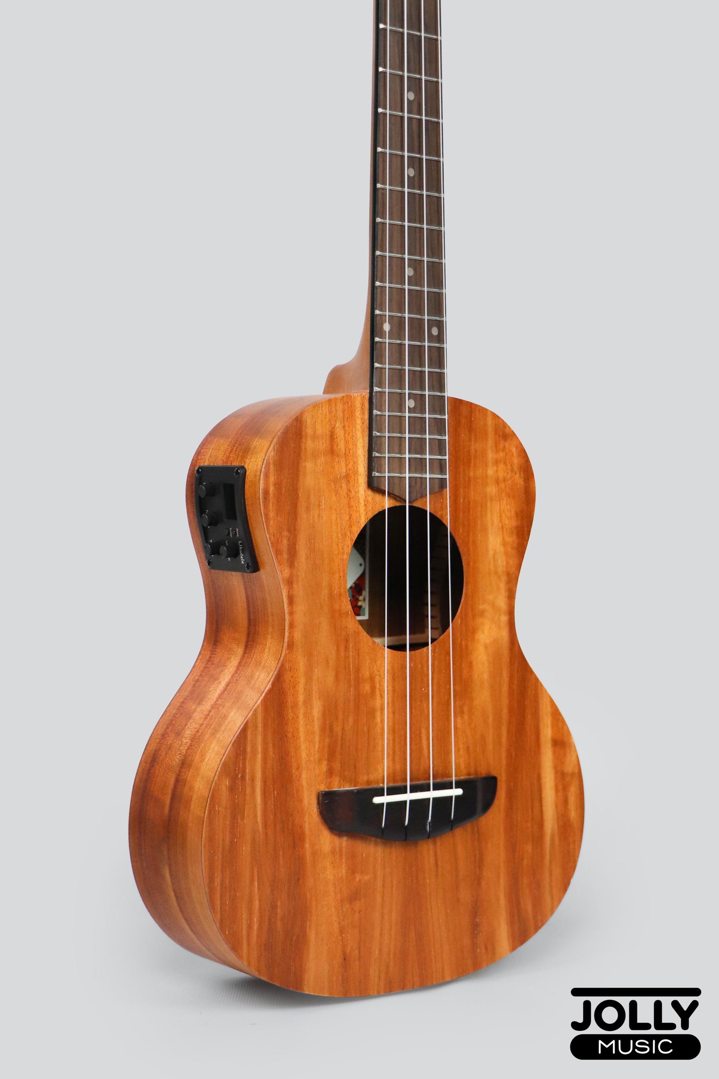 MeiTone E1-TE Tenor All-Acacia Ukulele w/ UK-T3 pickup