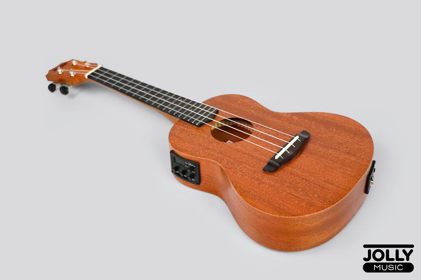 MeiTone M1-CE Concert All-Mahogany Ukulele w/ UK-T3 pickup