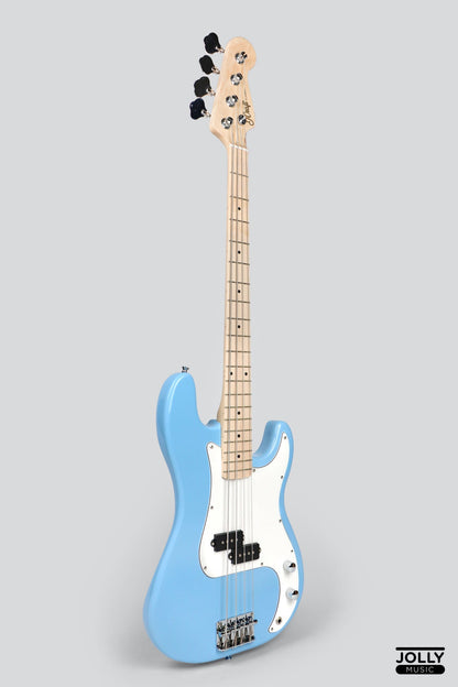 JCraft PB-1 4-String Electric Bass Guitar with Gigbag - Powder Blue