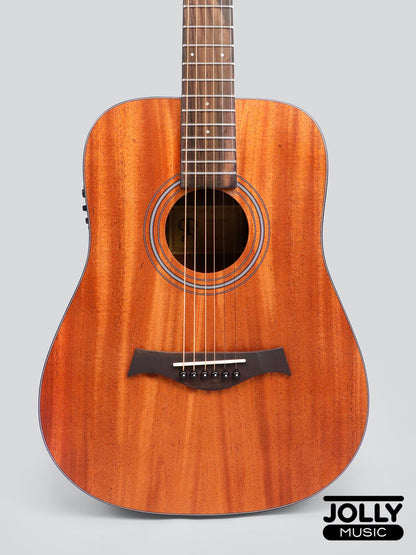 Phoebus Progeny Baby-10NE Mini Dreadnought 3/4 All-Mahogany Acoustic-Electric Guitar w/ Gig Bag