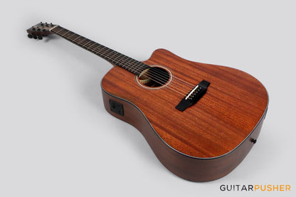 Phoebus PG-30NCE v3 All-Mahogany Dreadnought (3rd Gen.) Acoustic-Electric Guitar w/ Gig Bag - GuitarPusher