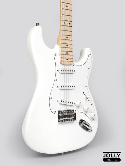 JCraft S-1 S-Style Electric Guitar with Gigbag - White