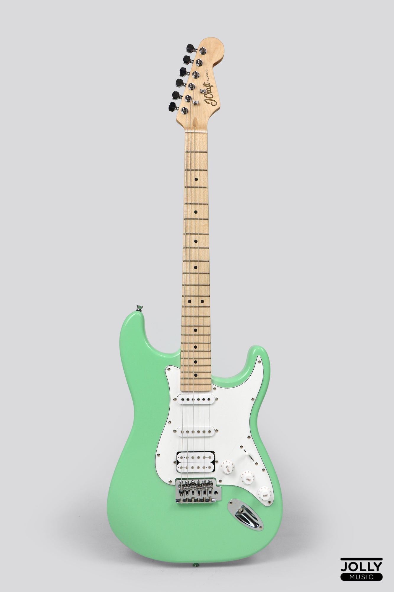 JCraft S-1H HSS Electric Guitar with Gigbag - Surf Green