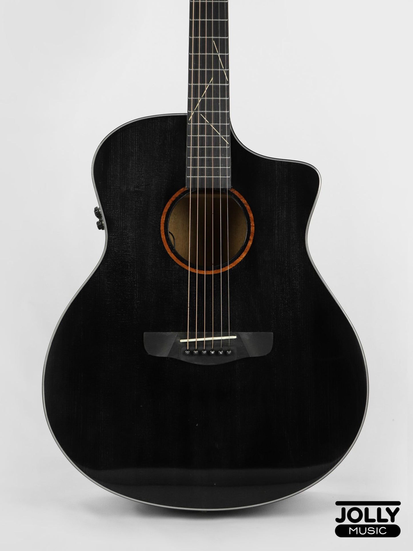 Sevillana 2101 EQ All-Solid Acoustic-Electric Guitar - Black