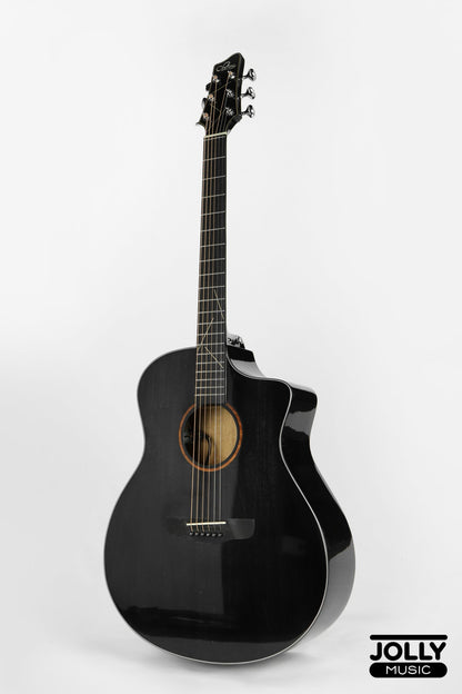 Sevillana 2101 EQ All-Solid Acoustic-Electric Guitar - Black