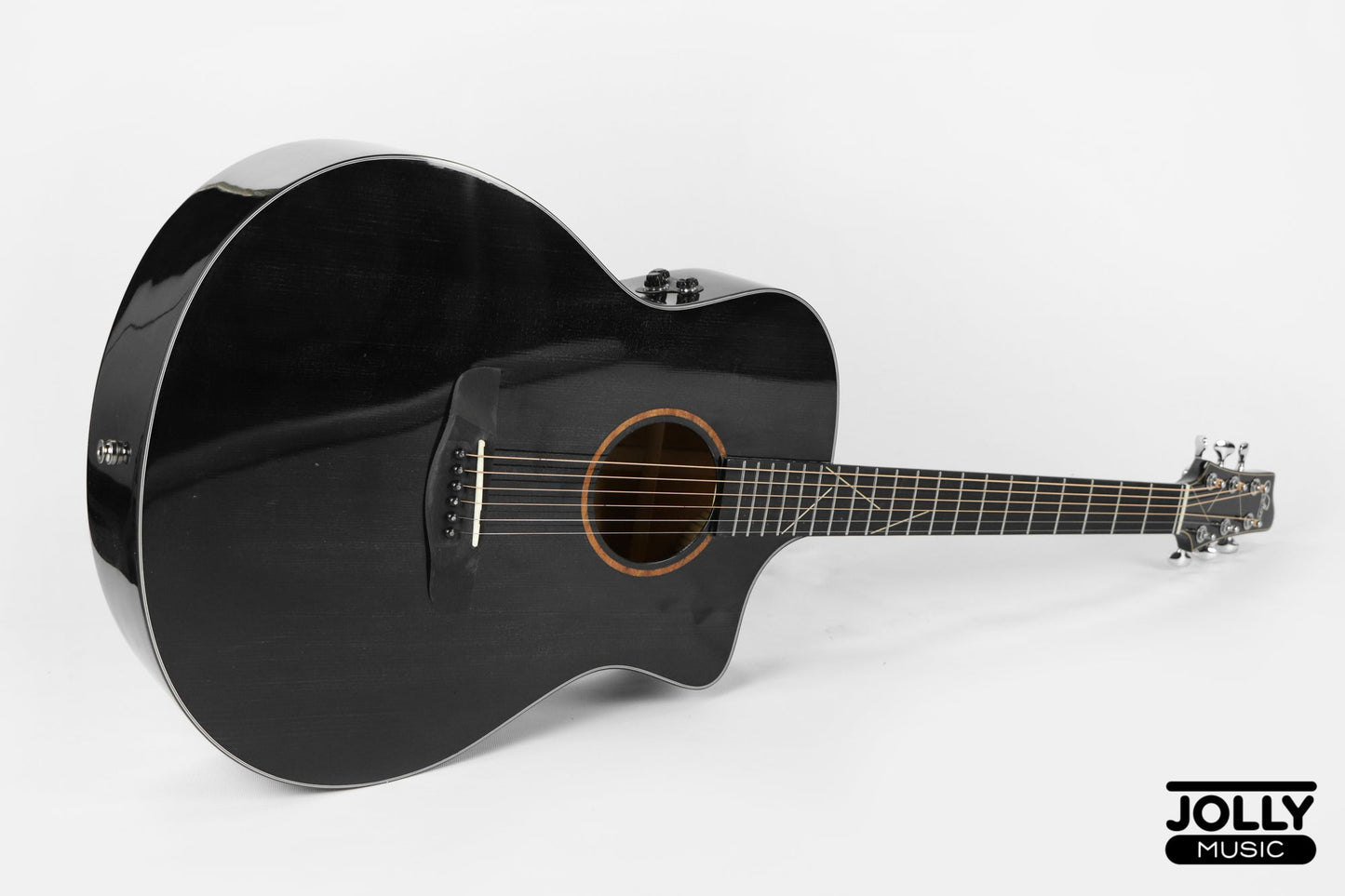 Sevillana 2101 EQ All-Solid Acoustic-Electric Guitar - Black