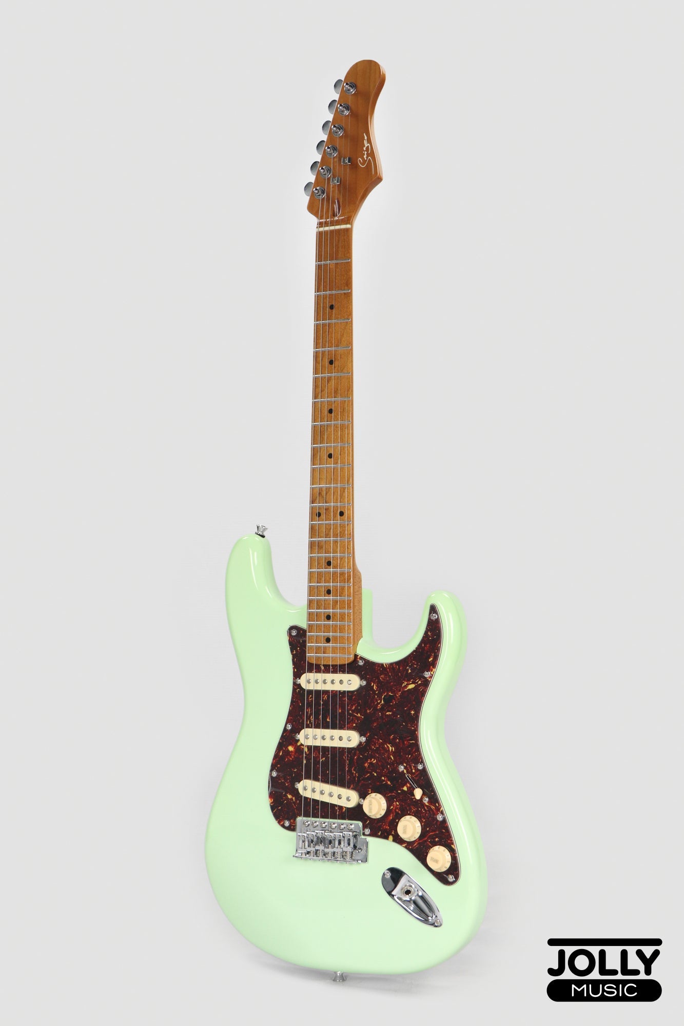 Smiger LG-2-PRO-S S-Style Electric Guitar - Pastel Green