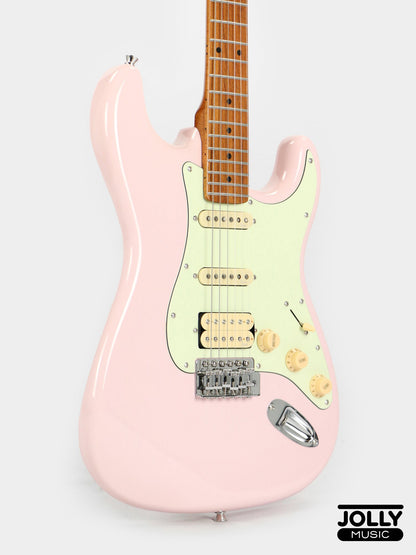 Smiger L-G2 PRO HSS S-Style Electric Guitar High Grade - Shell Pink